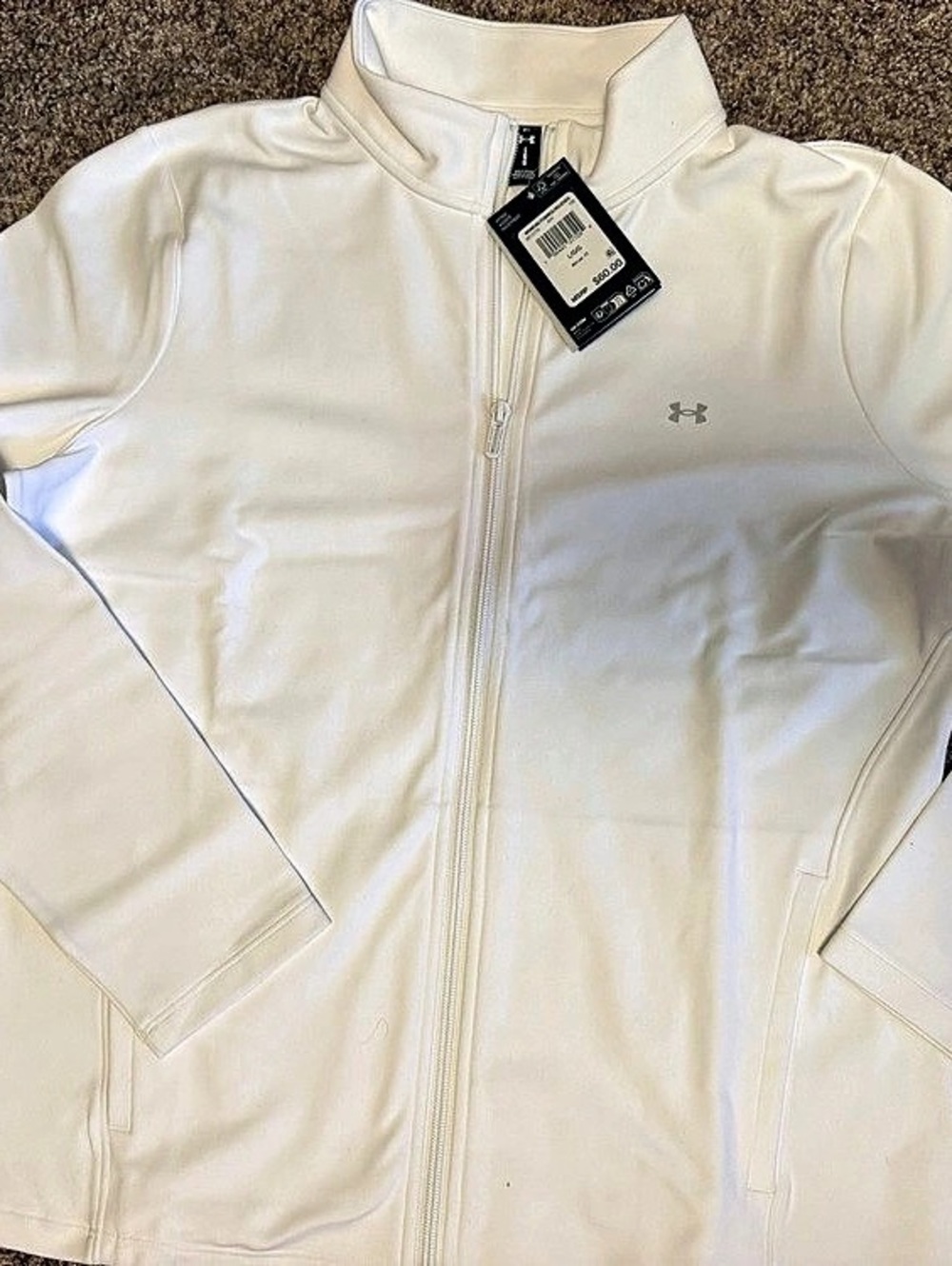 Under Armour UA Motion Full-Zip Jacket White Large